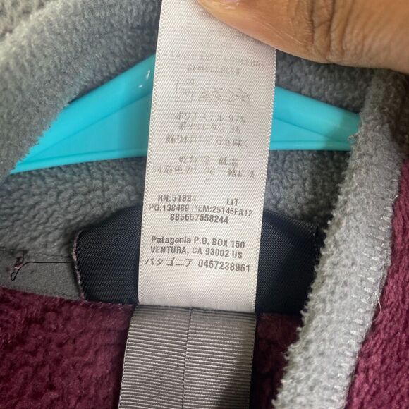 Patagonia Women’s XL Regulator R2 Full Zip Fleece Jacket Purple Fuzzy - Picture 7 of 10